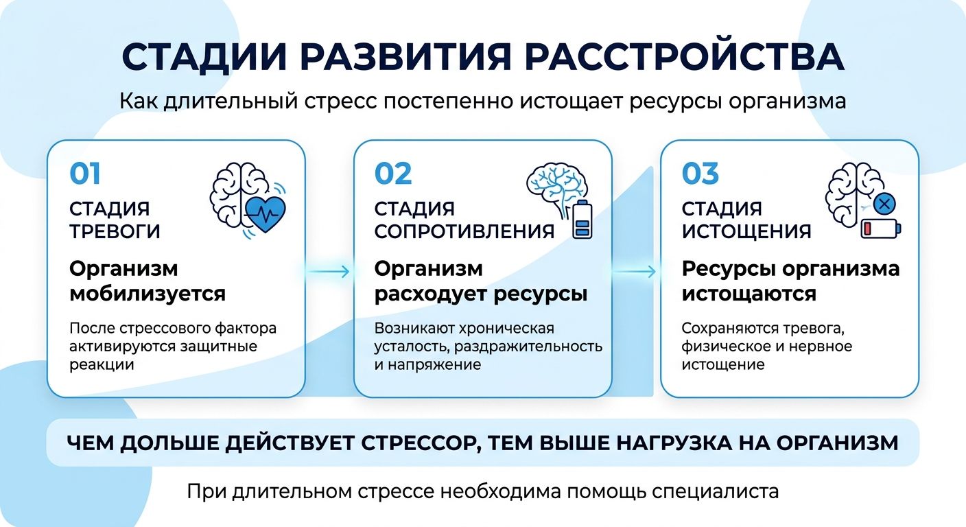Лечение стресса в Исилькуле инфографика